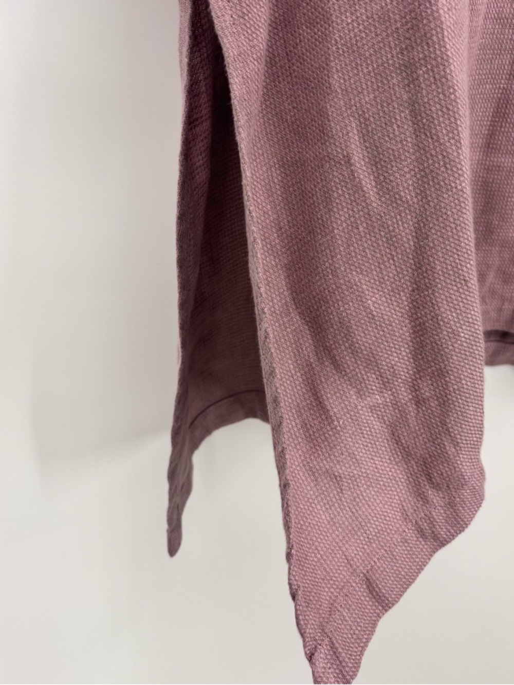 Bryn Walker 100 % Linen Light Mauve womens Tunic Top Lagenlook asymmetrical Lrg - Picture 5 of 9